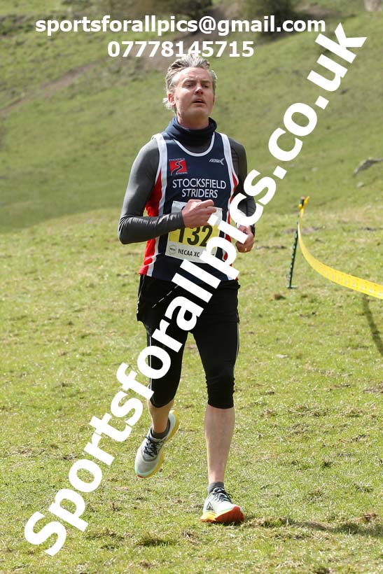 Masters men 2021 NECAA Cross Country Relays, Thornley Farm, Peterlee, Saturday, April 10th. Photo: David T. Hewitson/Sports for All Pics